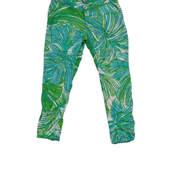Lilly Pulitzer Palm Beach Tropical Slim Ankle
Length Cropped Pants Sz 00 - Picture 9 of 9